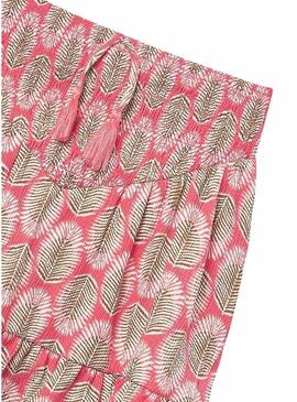 Saia estampada coral Mayoral para menina.