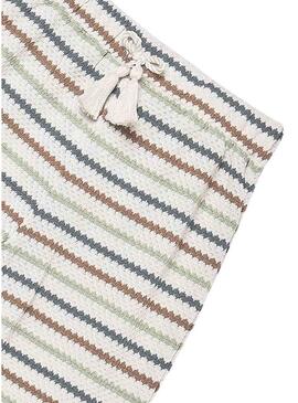 Calças listradas estampadas da Mayoral para menina.