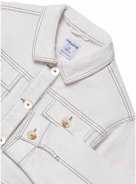 Jaqueta Mayoral curta e cru para menina.