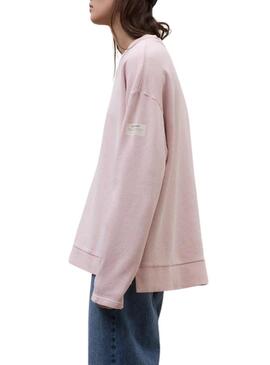 Moletom Ecoalf Ankara rosa para mulher.