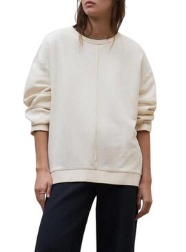 Moletom Ecoalf Ankara bege para mulher.