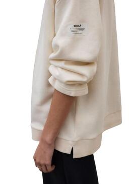 Moletom Ecoalf Ankara bege para mulher.