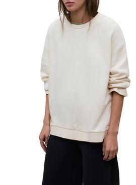 Moletom Ecoalf Ankara bege para mulher.