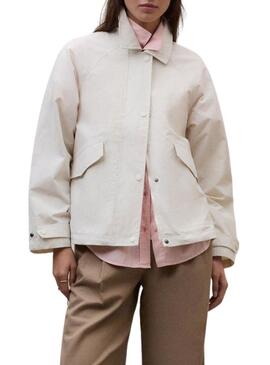 Casaco Ecoalf Major bege para mulher