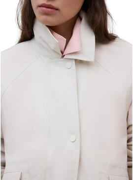 Casaco Ecoalf Major bege para mulher