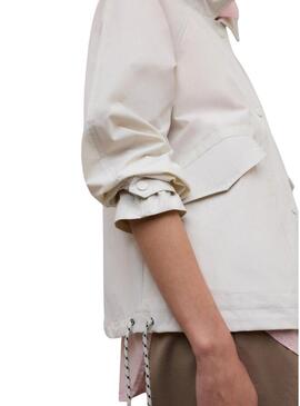 Casaco Ecoalf Major bege para mulher