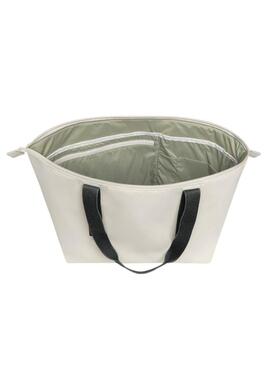 Bolsa Ecoalf Areny Média bege para mulher