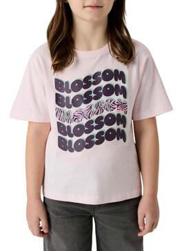 Camiseta Name It Benna estampado Blossom rosa claro para menina
