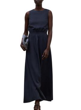 Vestido Ecoalf Vittoria azul marino para mulher