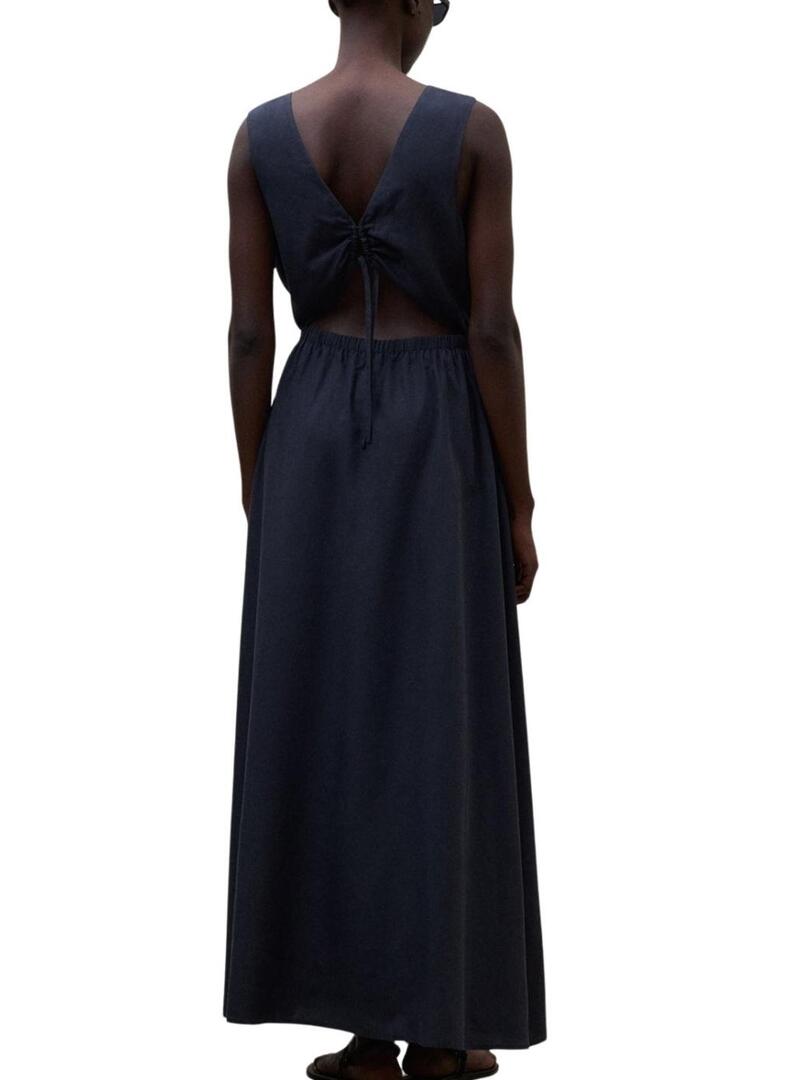 Vestido Ecoalf Vittoria azul marino para mulher