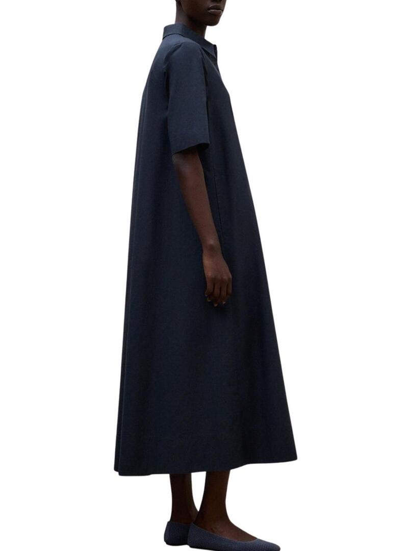 Vestido Ecoalf Martina azul marinho para mulher