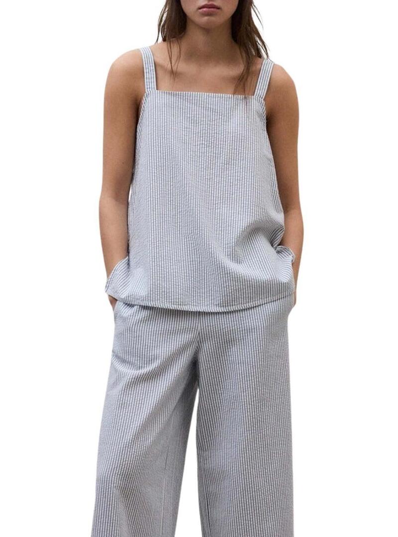 Top Ecoalf Aria listrado para mulher