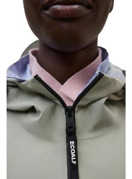 Capa de chuva Ecoalf Neve verde para mulher.