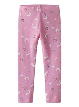 Leggings Name It Bilona pack de 2 rosa para menina.