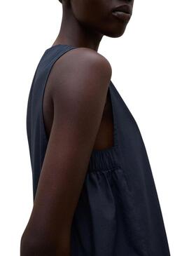 Vestido Ecoalf Francesca azul marinho para mulher