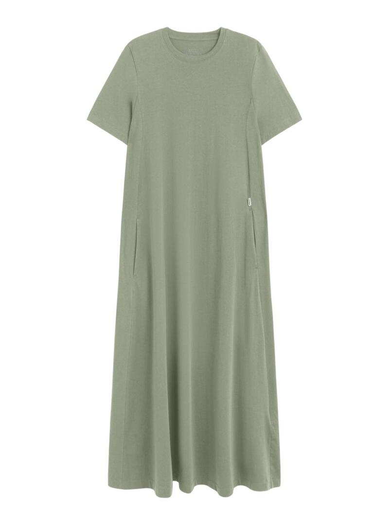 Vestido Ecoalf Elettra verde para mulher