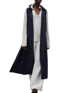 Vestido Ecoalf Chiara azul marinho para mulher