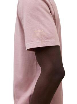 Camisa Ecoalf Vent rosa para homem.