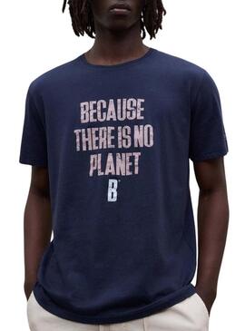 Camisa Ecoalf Min marinho para homem