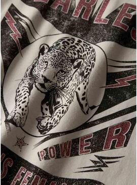 Camisa Name It sem medo bege para menina