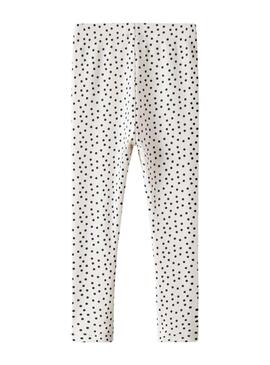 Leggings Name It poá creme para menina