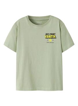 Camiseta Name It off court juventud verde para menino.