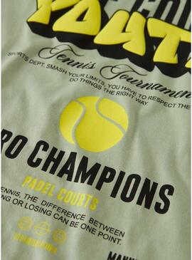 Camiseta Name It off court juventud verde para menino.