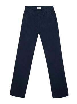 Calça chino azul marinho da Silbon para homem.