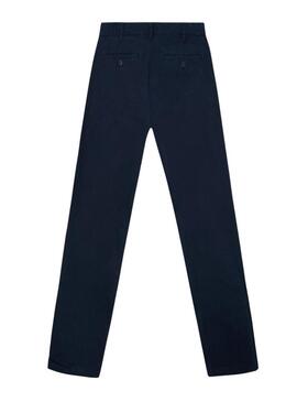 Calça chino azul marinho da Silbon para homem.