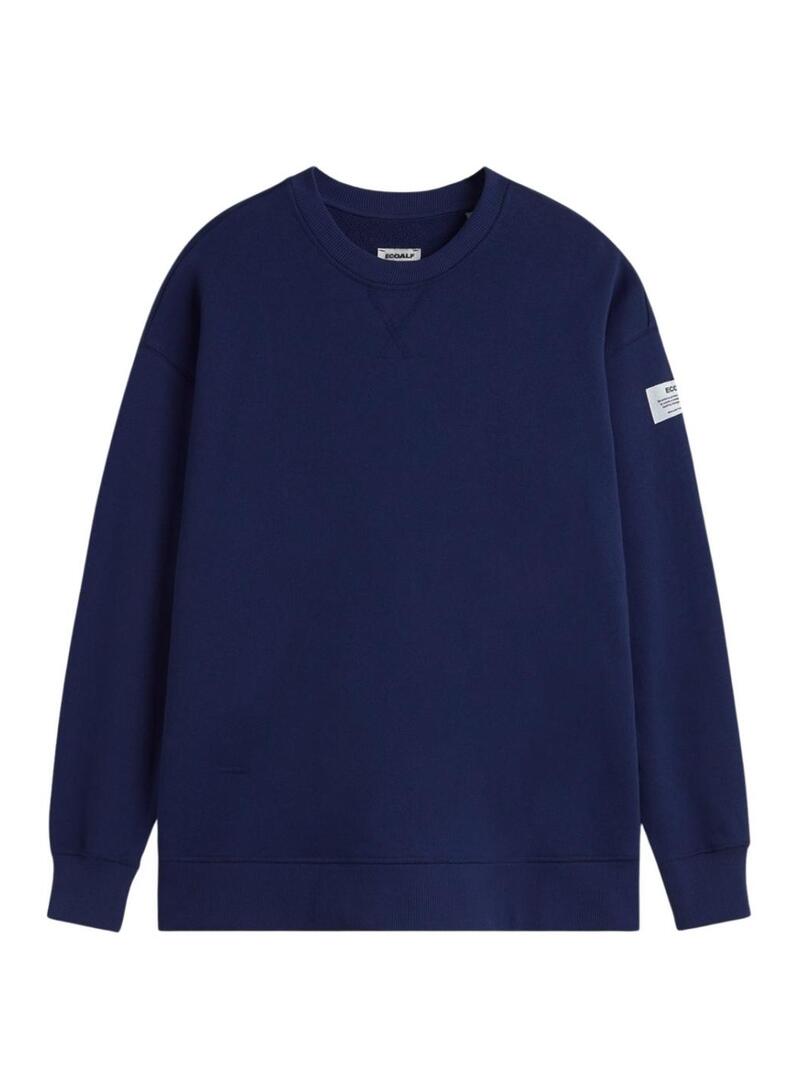 Camisola Ecoalf Storm azul para mulher.