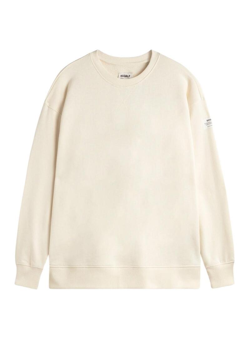 Moletom Ecoalf Storm bege para mulher