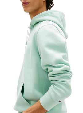 Moletom Tommy Hilfiger Brand Love verde para homem