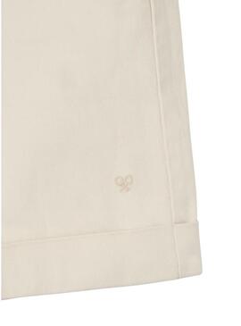 Bermudas clássicas bege da marca Silbon para homem.