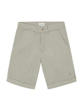 Bermuda clássica verde Silbon para homem