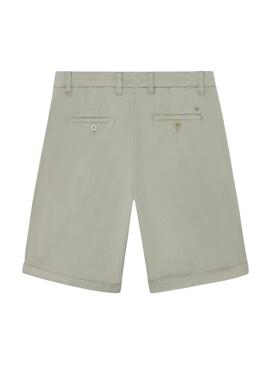 Bermuda clássica verde Silbon para homem