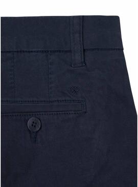 Bermudas clássicas azul marinho da Silbon para homem.