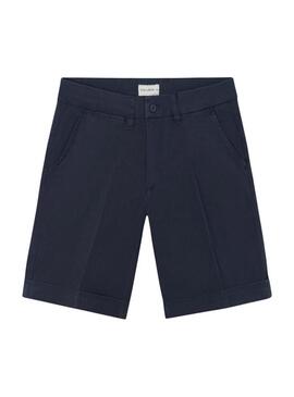 Bermudas clássicas azul marinho da Silbon para homem.