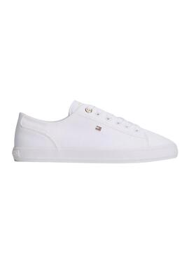 Sapatilhas Tommy Hilfiger Foxing branco para mulher