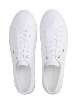Sapatilhas Tommy Hilfiger Foxing branco para mulher