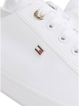 Sapatilhas Tommy Hilfiger Foxing branco para mulher