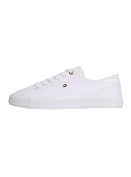 Sapatilhas Tommy Hilfiger Foxing branco para mulher
