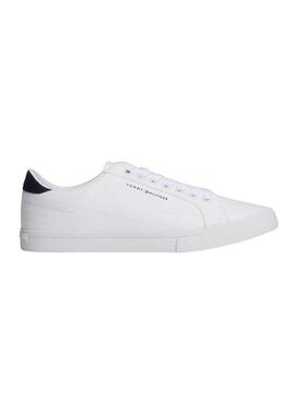 Sapatilhas Tommy Hilfiger Vulc branco para homem.