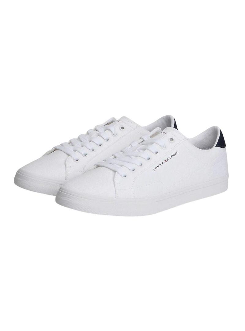Sapatilhas Tommy Hilfiger Vulc branco para homem.