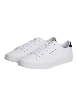 Sapatilhas Tommy Hilfiger Vulc branco para homem.
