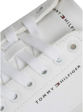 Sapatilhas Tommy Hilfiger Vulc branco para homem.