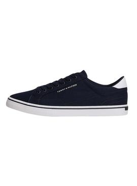 Sapatos Tommy Hilfiger Vulc azul marinho para homens.
