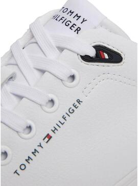 Sapatilhas Tommy Hilfiger Vulc Core branco para homem.