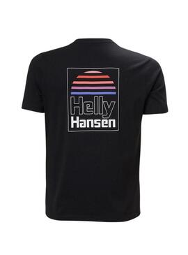Camiseta Helly Hansen Core preta para homem.