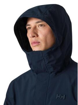 Capa de chuva Helly Hansen Brussel azul marinho para homens