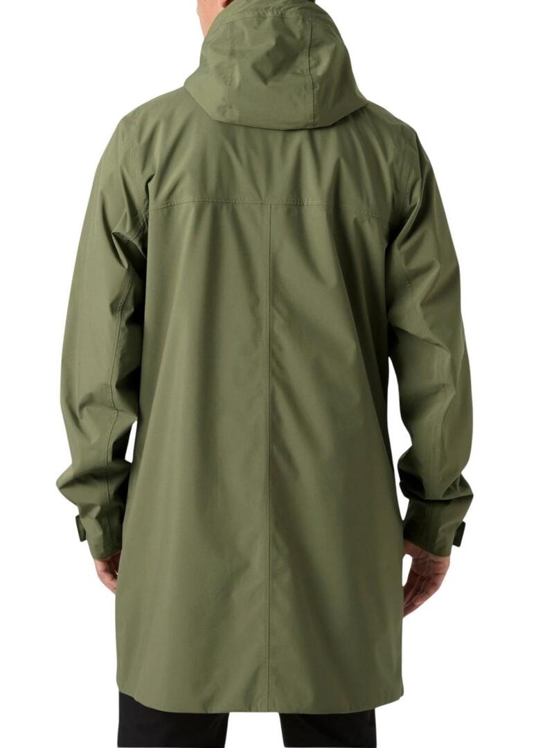 Capa de chuva Helly Hansen Brussel verde para homens